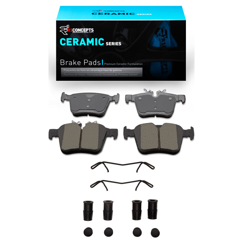 Jaguar I-Pace Brake Pads - Rear - R1 Concepts - R1 Ceramic Pads & Hardware Kit - `15-`25